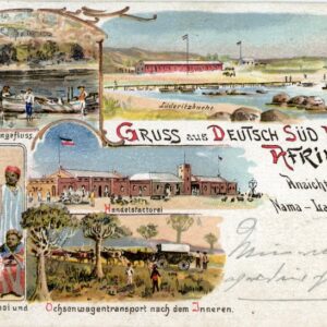 Namibia German SWA Gruss aus 1899 to Buxtehude