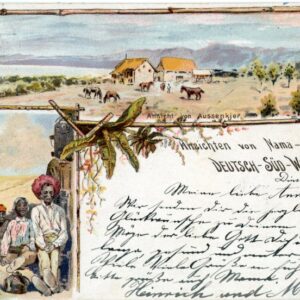 Namibia German SWA multi view 1898 used in Hamburg