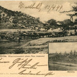 Namibia German SWA Transport across River 1899 to Berlin