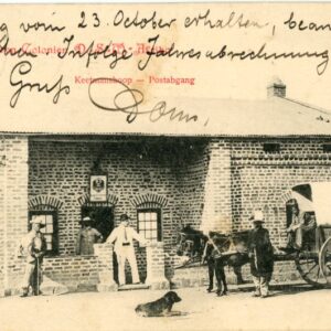 Namibia German SWA Keetmanshoop Mail Coach 1901 to Paris