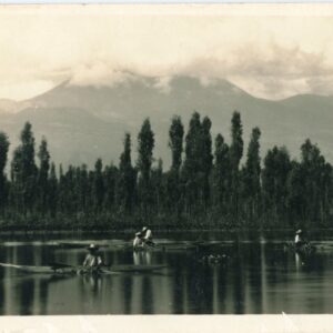 Mexico Canoe Fishing in River 1928 to Germany