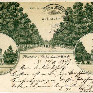 Mexico multi view 1897 to Herford Germany