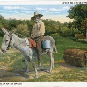 Mexico Donkey pulling Water Cask
