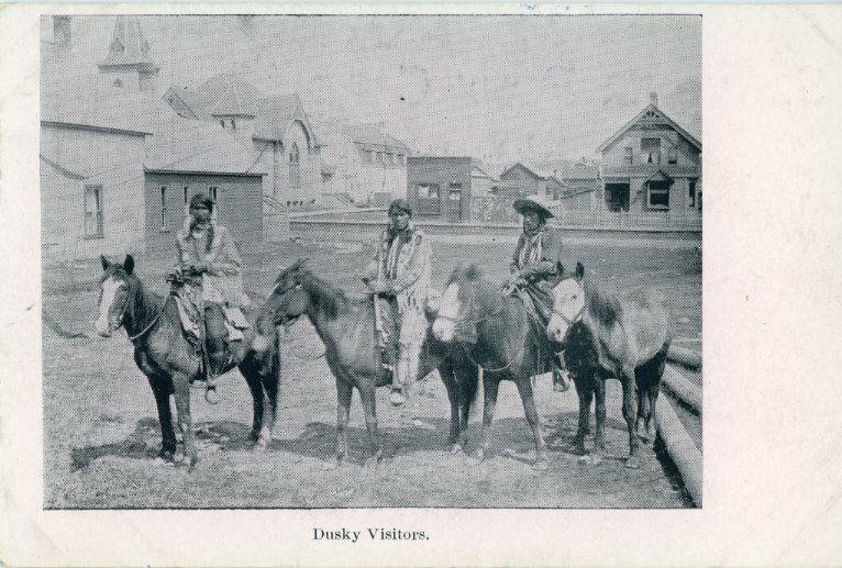 Mexico Indigenous on Horse Back Court Card