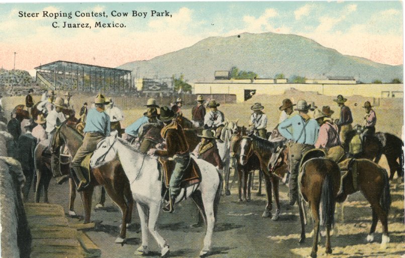 Mexico Juarez Cowboy Steer Roping Contest