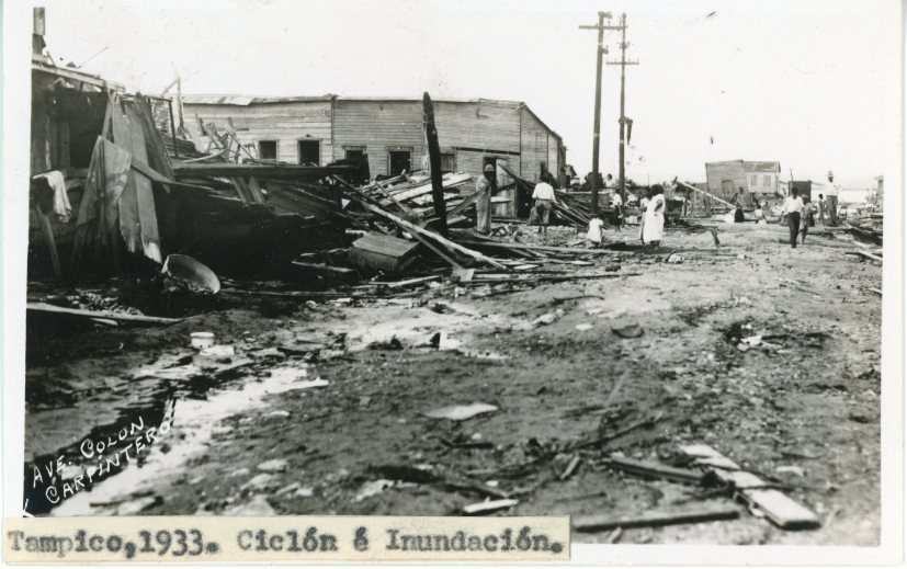 Mexico Tampico 1933 Cyclone and Flood
