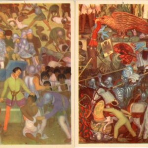 Mexico Frescoes by Diego Rivera 4 postcards