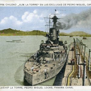 Panama Canal Zone Chilian Battleship La Torre to USA