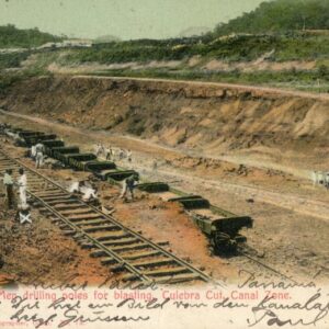 Panama Culebra Cut Drilling Poles for Blasting 1907 to Berne