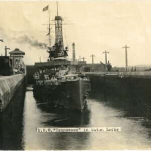 Panama Canal USS Tennessee in Gatun Locks