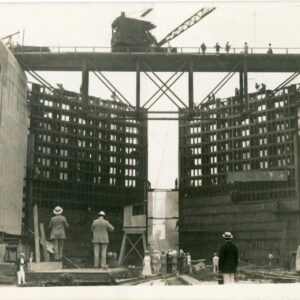 Panama Canal Building Locks