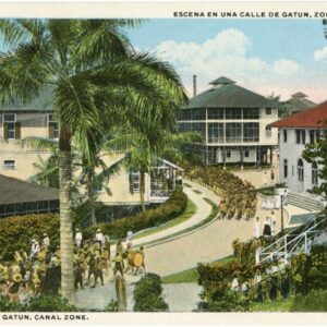 Panama Canal Gatun Soldiers Marching