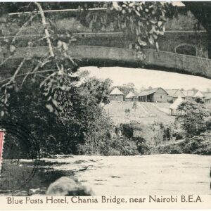 Kenya Blue Parts Hotel Chania Bridge 1919 6c to Bern