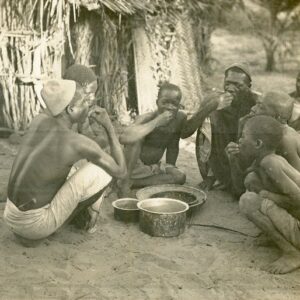 Tanzania Native People Eating 1931 Dar es Salaam to Germany