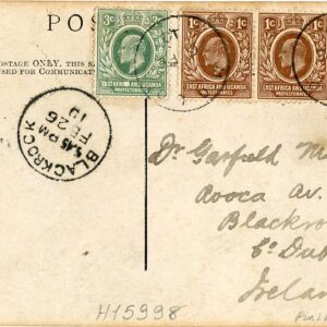 1910 Kenya Modo Hunters photocard to Blackrock Ireland