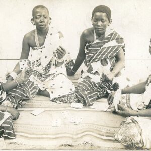 Kenya Native Girls playing cards