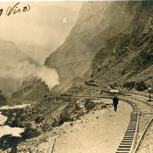 Peru Zig Zag Railway lines at Andes