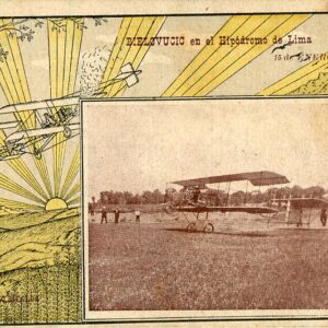 Peru Bielovucich with Biplane at Lima Racecourse 1911