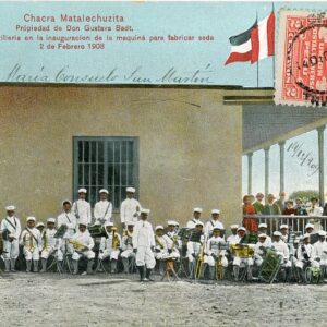 Peru Chacra Matalechuza Silk Military Band 1909 to France