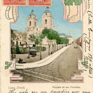 Peru Lima San Francisco Square 1905 to France