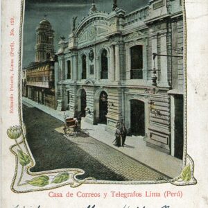 Peru Lima Post and Telegraph 1907 to Northfleet