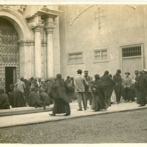 Peru Locals at the Lima Cathedral photo