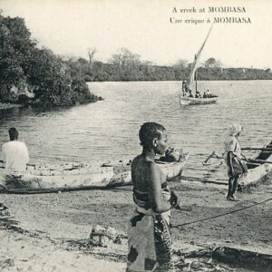 Kenya Mombasa Creek with Native Boats
