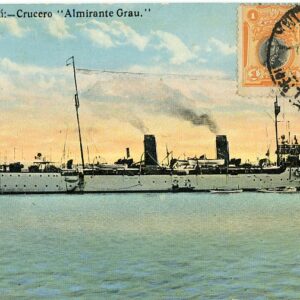 Peru Navy Cruiser Almirante Grau 1920s to Lyon