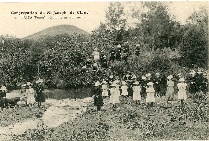 Peru Paita Children out for a walk Missionary