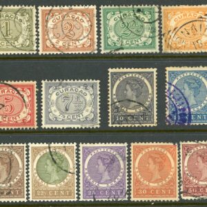 1903-08 Curaçao Queen Wilhelmina mint set
