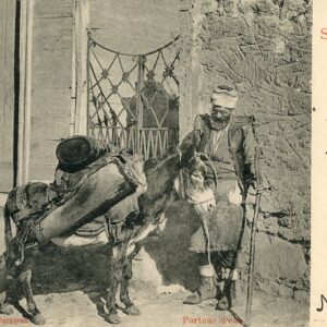 Turkey British Levant Water Carrier with Donkey 1903
