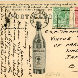 Cuba Havana Club Rum advert 1937 Bahamas to Jamaica