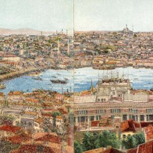 Turkey 6 Part Constantinople Panorama 1906 British Levant