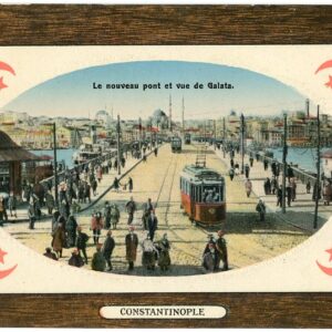 Turkey Constantinople Galata Bridge and Trams ed IMCA #17