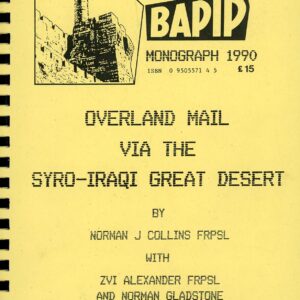 Overland Mail by Norman Collins 1990 BAPIP Monograph