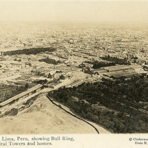 Peru Lima Bull Ring Cathedral Towers and Homes