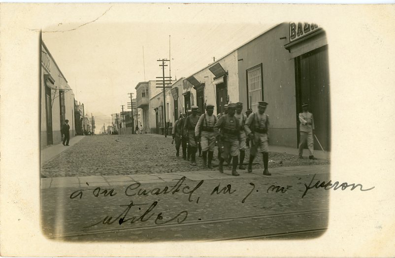 Peru Trujillo Soldiers Marching photo Aaredes