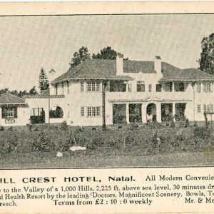 Natal Hill Crest Hotel advert