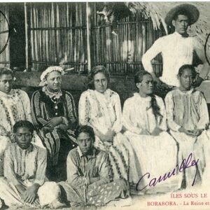 Tahiti Bora Bora Queen and ladies-in-waiting 1908 to Paris