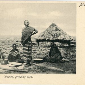 Kenya Women Grinding Corn Mombasa