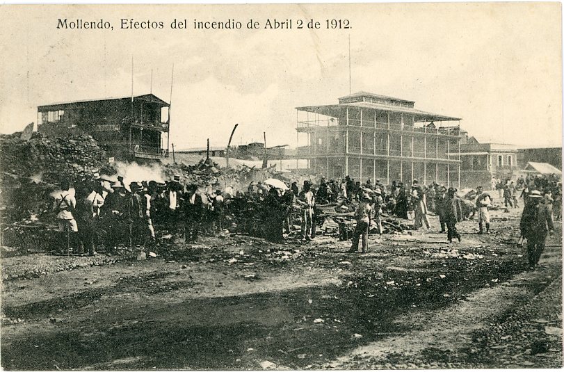 Peru Mollendo Aftermath of 1912 Fire