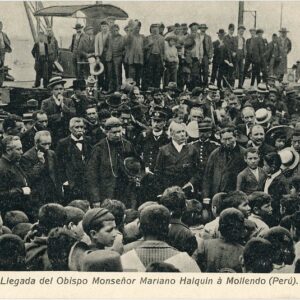 Peru Mollendo Arrival of Bishop Mariano Holguín