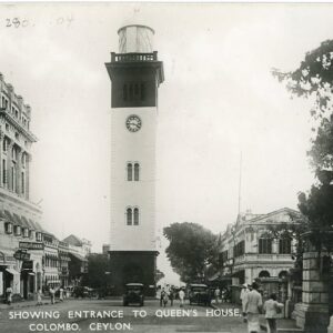 Ceylon Queen Street Colombo Clock Lighthouse Tower 1939 to USA