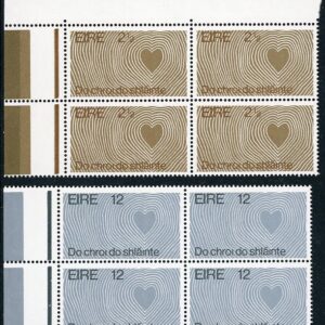 1972 Ireland Heart Campaign Block of 4 set **