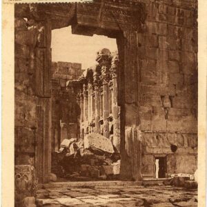 Lebanon Baalbek Temple of Bacchus 1929 to France