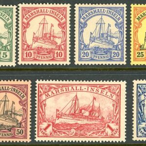 1901 German Marshall Islands Yacht type values to 2m *