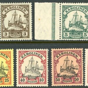1899 and 1901 German Caroline Islands values to 1m *
