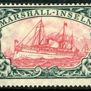 1919 German Marshall Islands 5m frame I centre II *