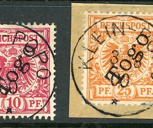 1897-98 German Togo used values to 50pf