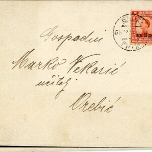 1924 Croatia Gruz Mourning Letter to Orebic